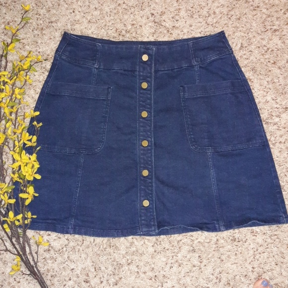 Boden Dresses & Skirts - Boden A Line Dark Denim Skirt
